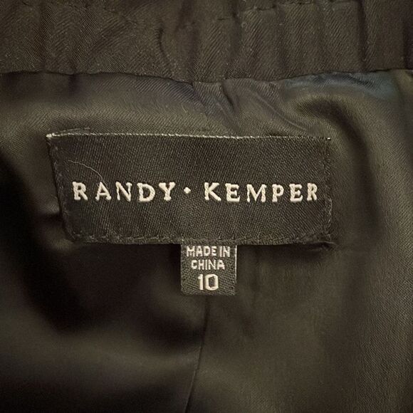 Randy Kemper Black Jacket Womens 10 Full Zip High Neck Lined - Picture 2 of 11